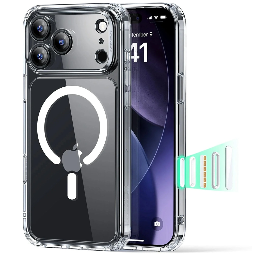 Hibridna maska ESR "Classic Hybrid HaloLock" za iPhone 17 Pro - clear