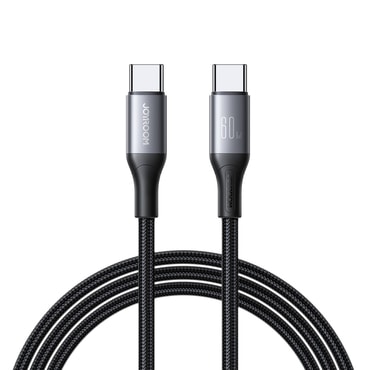 USB-C u USB-C kabel Joyroom "S-A28" sa 60W punjenjem i 480 Mbps prijenosom podataka – 1m – crni