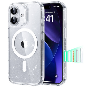 Hibridna maska ESR "Classic Hybrid HaloLock" za iPhone 17 - clear shimmer Hibridna maska ESR "Classic Hybrid HaloLock" za iPhone 17 - clear shimmer