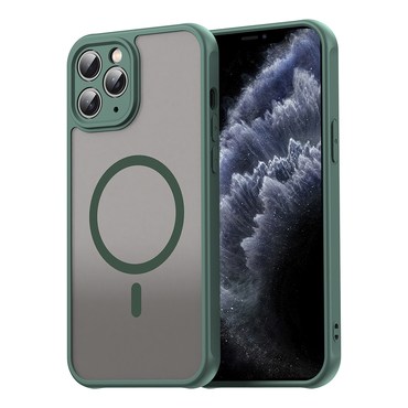 Hibridna maska "HaloFrost II MagSafe" za iPhone 11 Pro - green