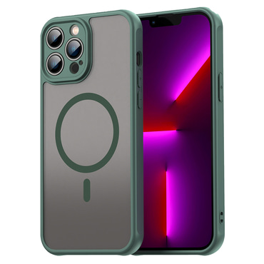 Hibridna maska "HaloFrost II MagSafe" za iPhone 13 Pro Max - green