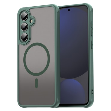 Hibridna maska "HaloFrost II MagSafe" za Samsung Galaxy S24 FE - green