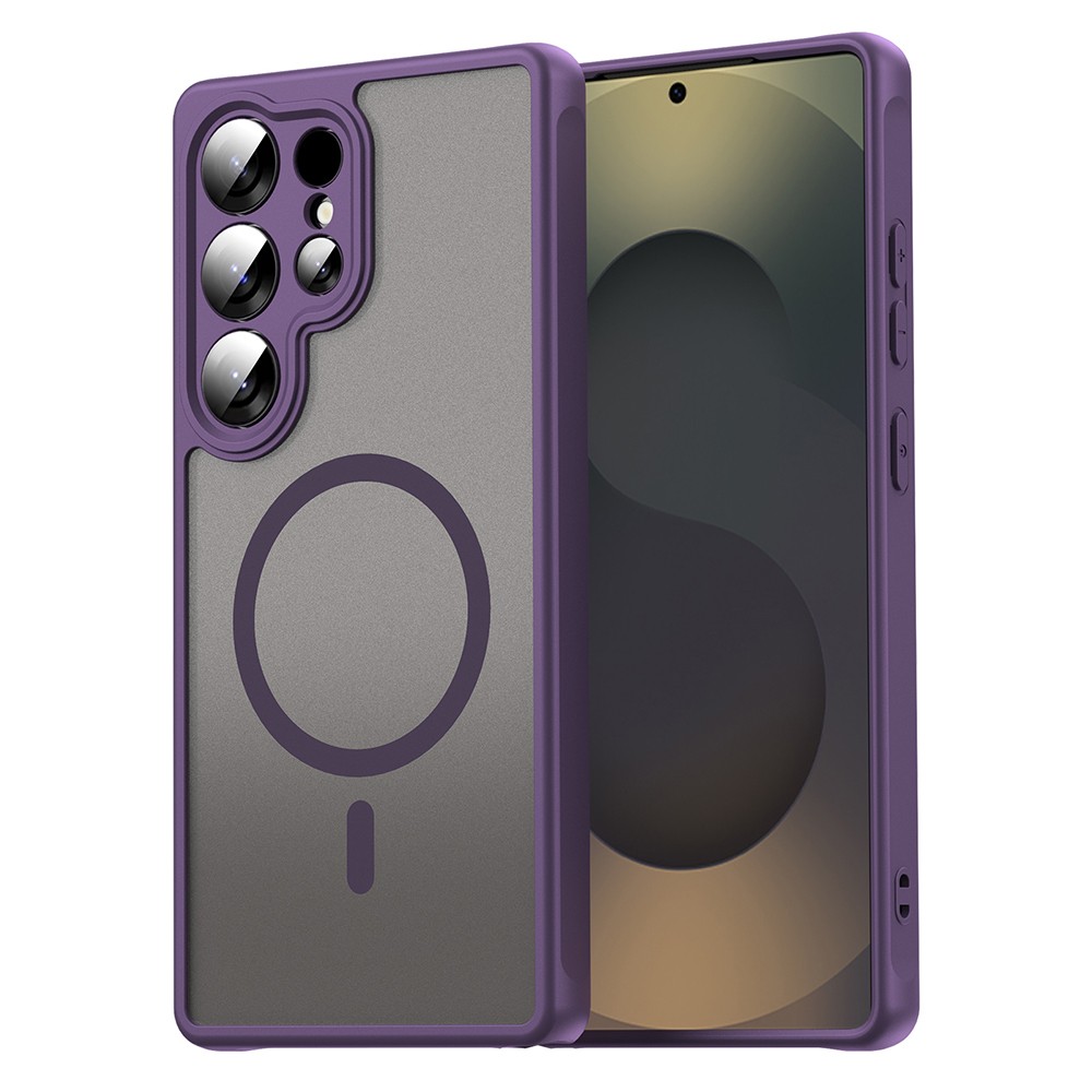 Hibridna maska "HaloFrost II MagSafe" za Samsung Galaxy S25 Ultra - purple