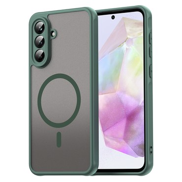 Hibridna maska "HaloFrost II MagSafe" za Samsung Galaxy A36 - green