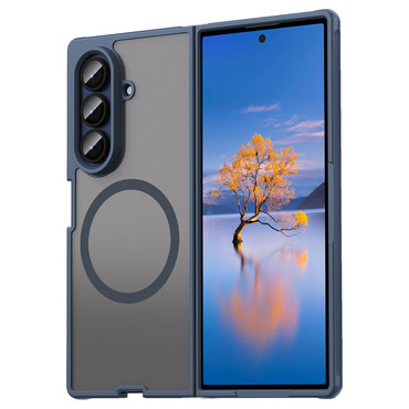 Hibridna maska "HaloFrost II MagSafe" za Samsung Galaxy Z Fold7 - navy blue