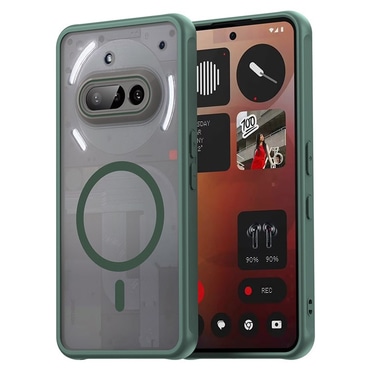 Hibridna maska "HaloFrost II MagSafe" za Nothing Phone (3a) - green