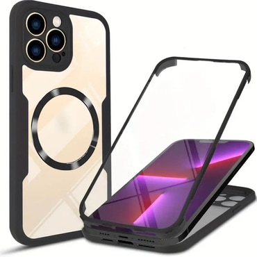 Hibridna Full Body maskica Techsuit "ColorVerse 360 MagSafe" za iPhone 13 Pro Max - crna