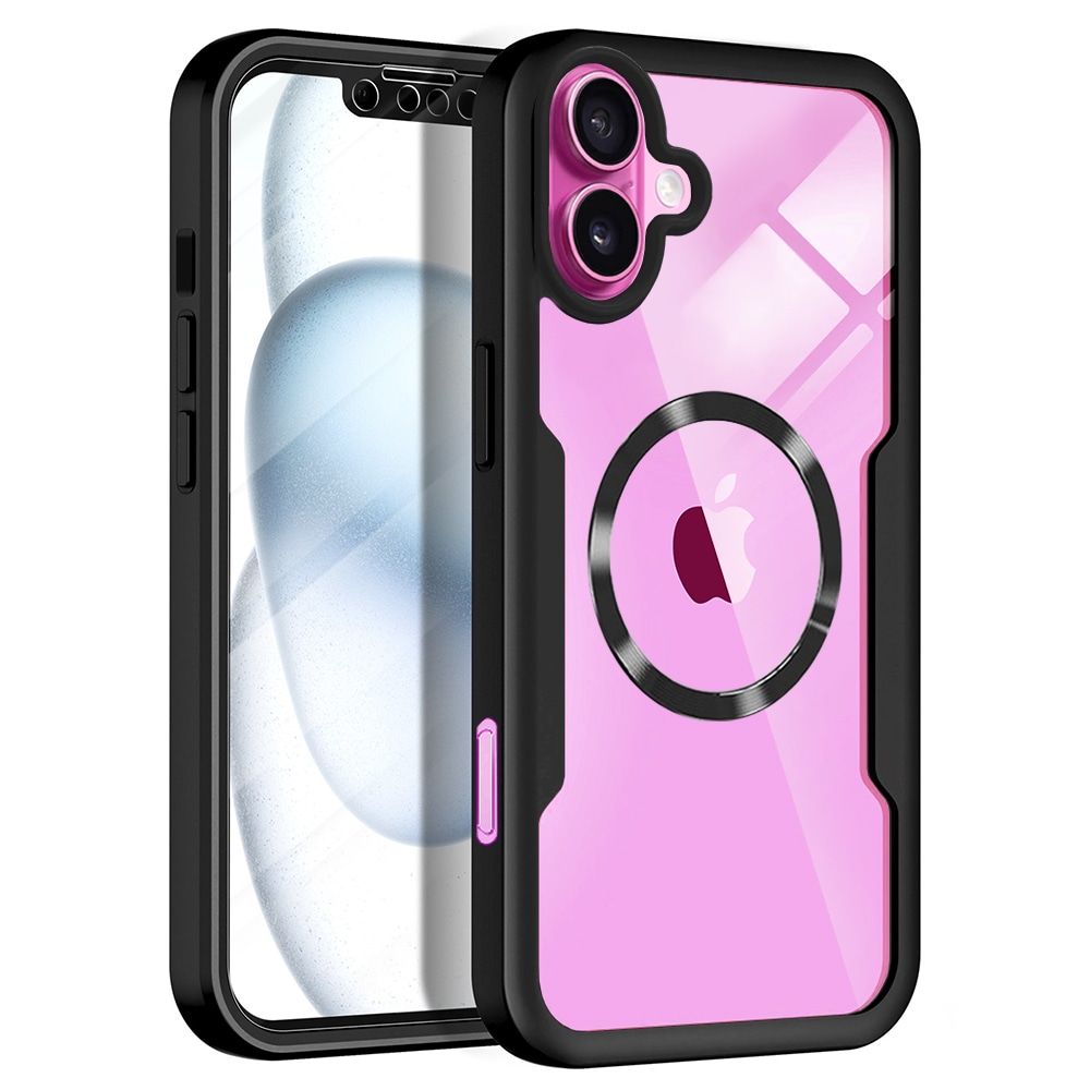 Hibridna Full Body maskica Techsuit "ColorVerse 360 MagSafe" za iPhone 16 Plus - crna