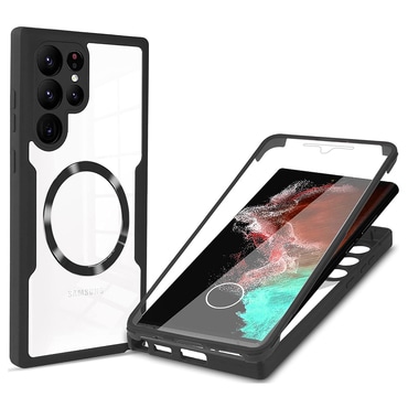 Hibridna Full Body maskica Techsuit "ColorVerse 360 MagSafe" za Samsung Galaxy S23 Ultra - crna