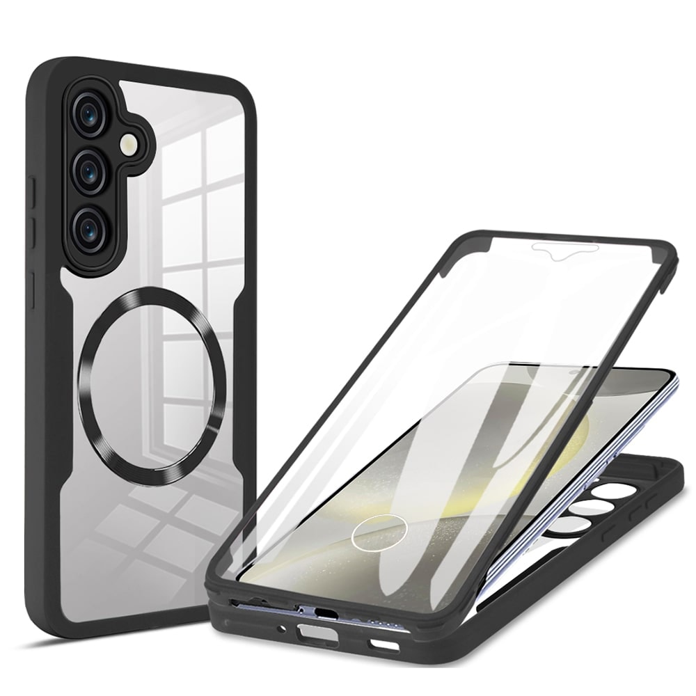 Hibridna Full Body maskica Techsuit "ColorVerse 360 MagSafe" za Samsung Galaxy S24 Plus - crna