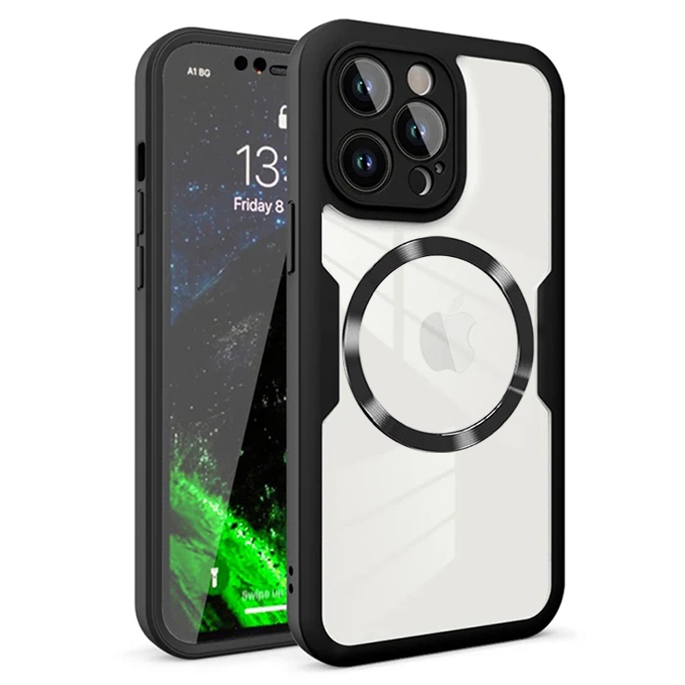 Hibridna Full Body maskica Techsuit "ColorVerse 360 MagSafe" za iPhone 12 Pro - crna
