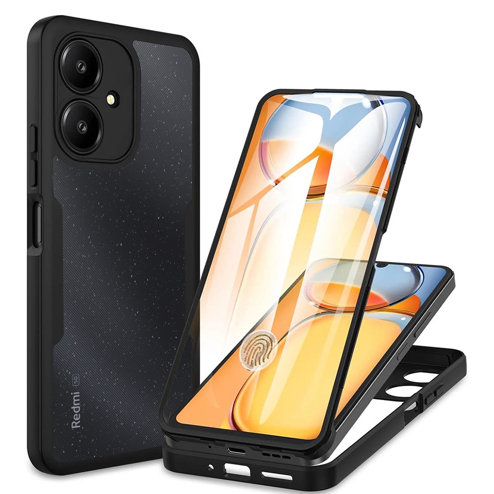 Hibridna Full Body maskica Techsuit "ColorVerse 360" za Xiaomi Redmi 13C 5G - crna
