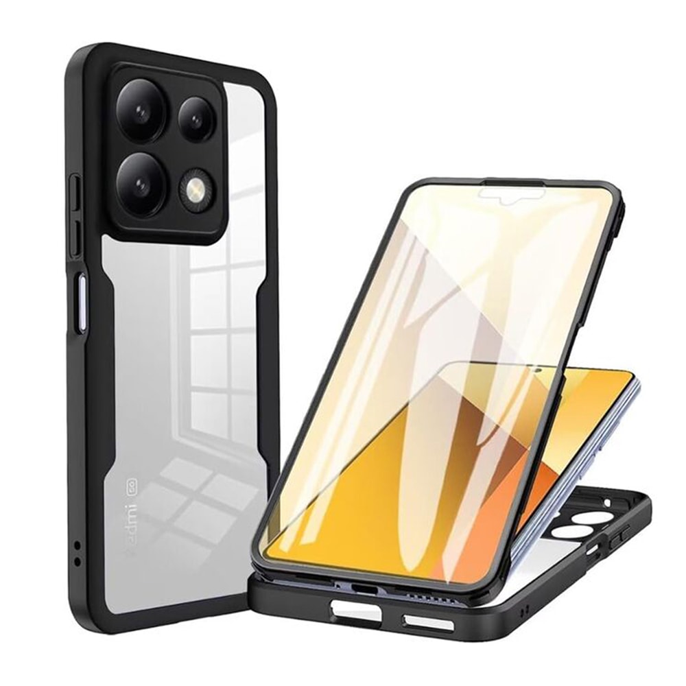 Hibridna Full Body maskica Techsuit "ColorVerse 360" za Xiaomi Poco X6 Pro - crna