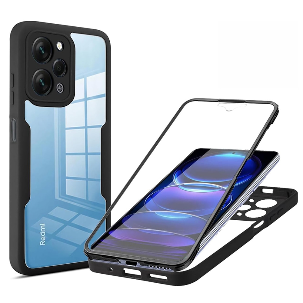 Hibridna Full Body maskica Techsuit "ColorVerse 360" za Xiaomi Redmi 12 4G - crna
