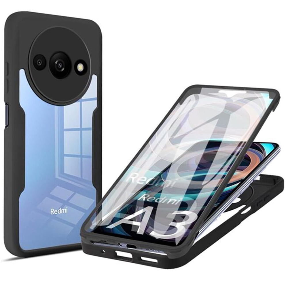 Hibridna Full Body maskica Techsuit "ColorVerse 360" za Xiaomi Redmi A3 - crna