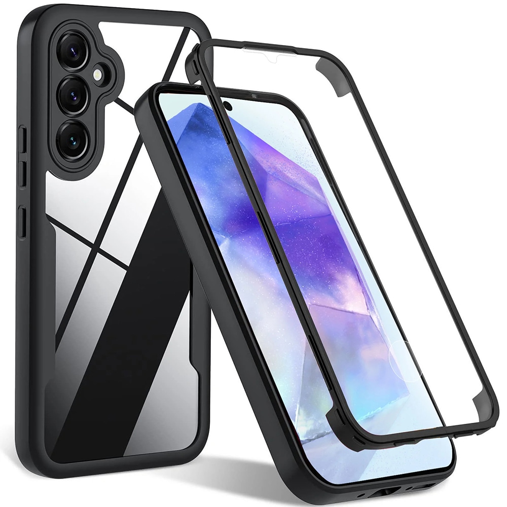 Hibridna Full Body maskica Techsuit "ColorVerse 360" za Samsung Galaxy A54 5G - crna