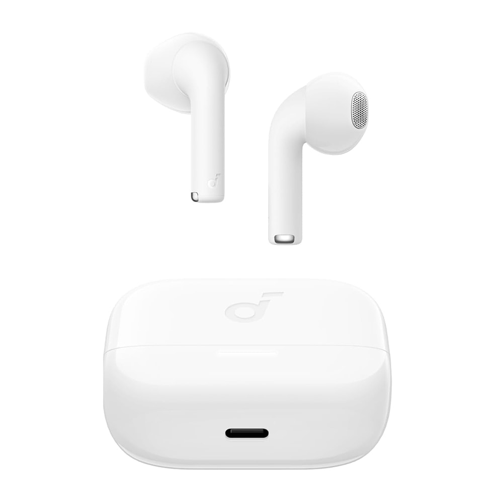 Bežične Bluetooth 5.3 slušalice Anker "SoundCore K20i" s dvostrukim mikrofonom, IPX5 zaštitom i poništavanjem šumova - bijele