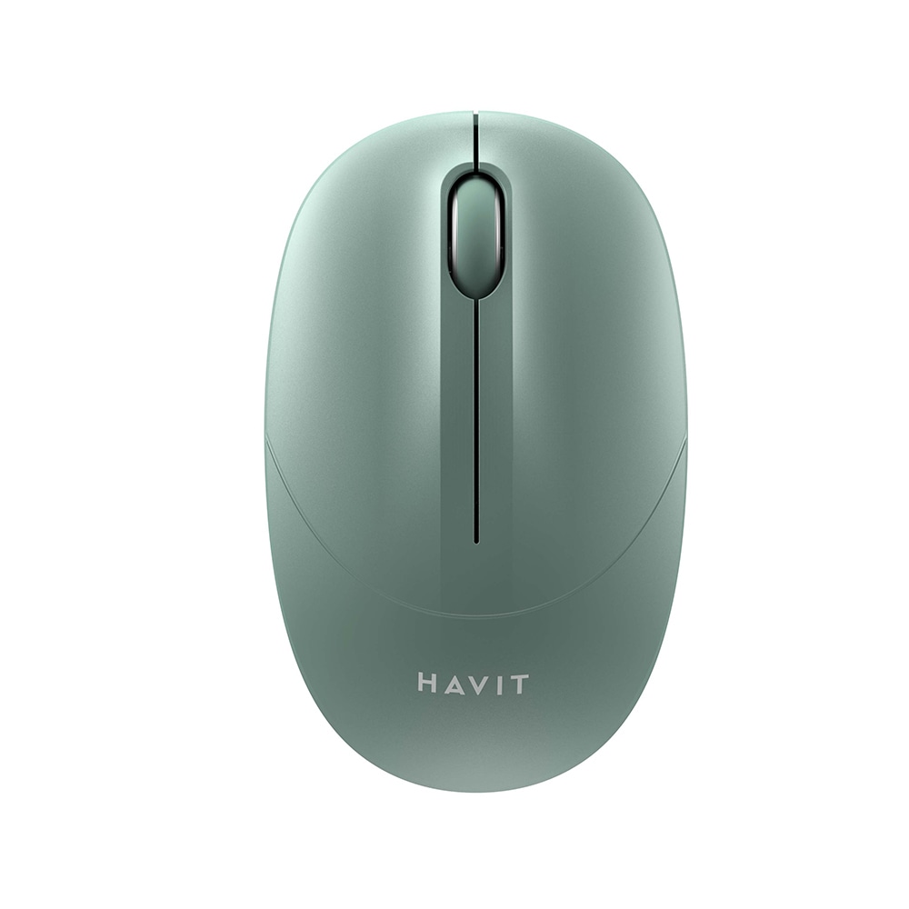 Bežični miš Havit "MS53WB" s 1600 DPI rezolucijom, ergonomskim dizajnom i elegantnim oblikom - zeleni