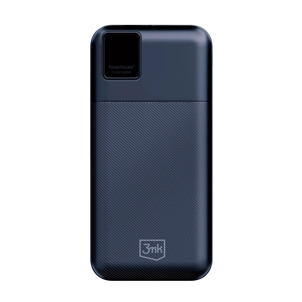 Power bank 3mk "PowerHouse" 20000 mAh s 2x USB-A, 1x USB-C ulazom i QC+PD tehnologijom - crni