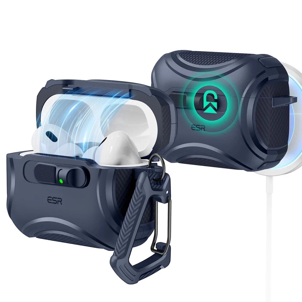 Zaštitna futrola ESR Cyber FlickLock s MagSafe kompatibilnošću za Apple AirPods Pro 3 - blue