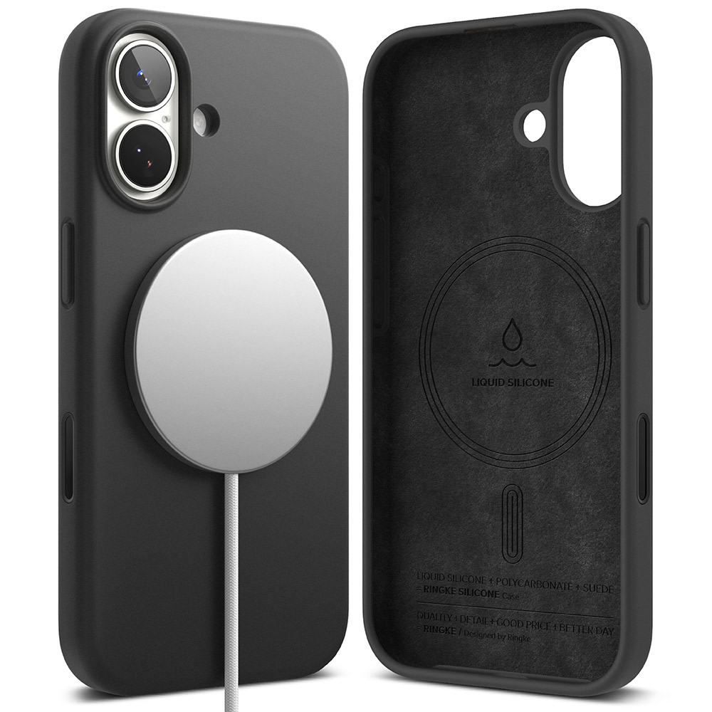 Maska Ringke "Silicone Magnetic" za iPhone 17 - black