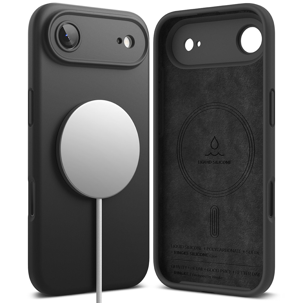 Maska Ringke "Silicone Magnetic" za iPhone Air - black