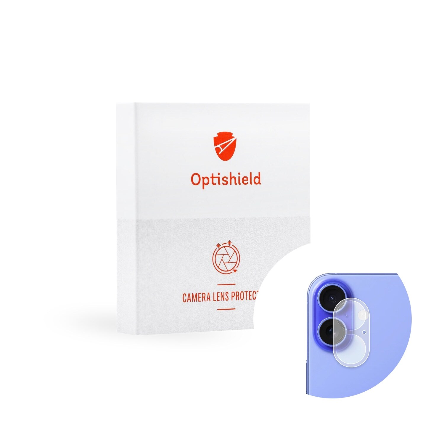 Visokokvalitetno zaštitno staklo za zadnju kameru za iPhone 17 Optishield Pro