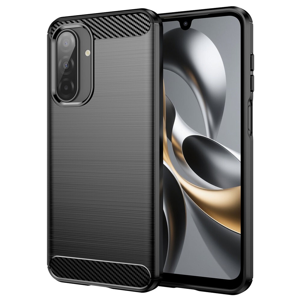 TPU gel maska "Brushed Carbon" za Samsung Galaxy A17 4G / A17 5G - crna