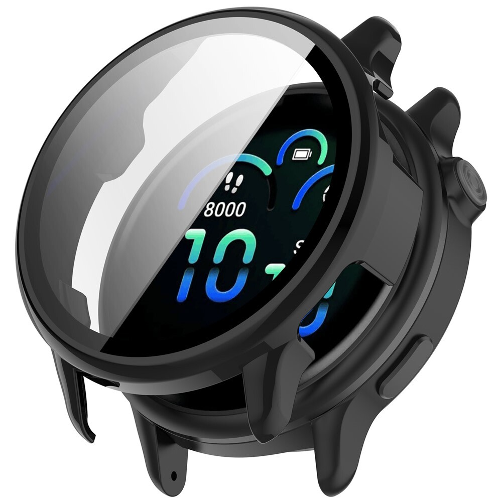 Tvrda TPU maska sa zaštitnim staklom za Garmin Vivoactive 6 - crna