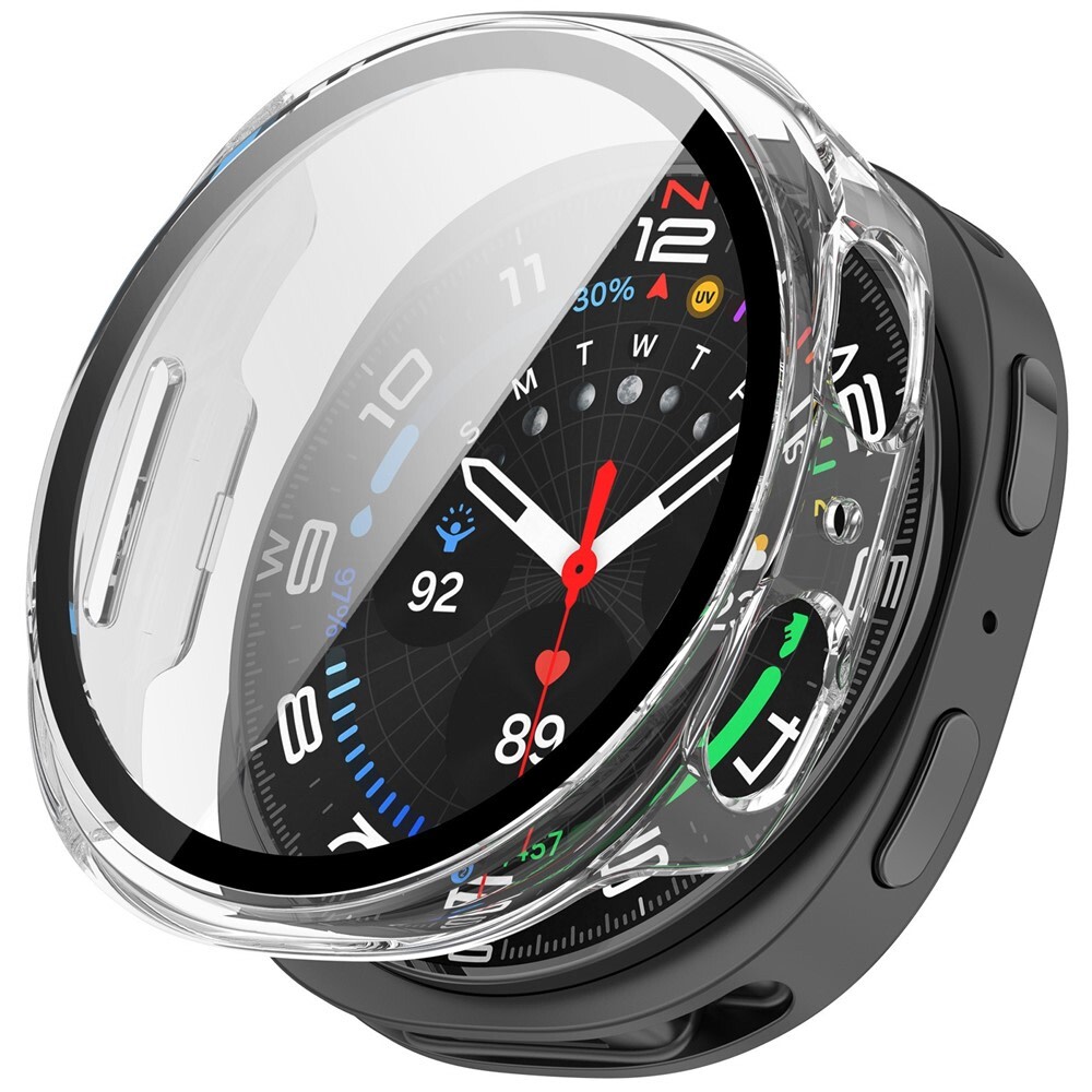 Čvrsta TPU maska sa zaštitnim staklom za Samsung Galaxy Watch8 40mm - prozirna
