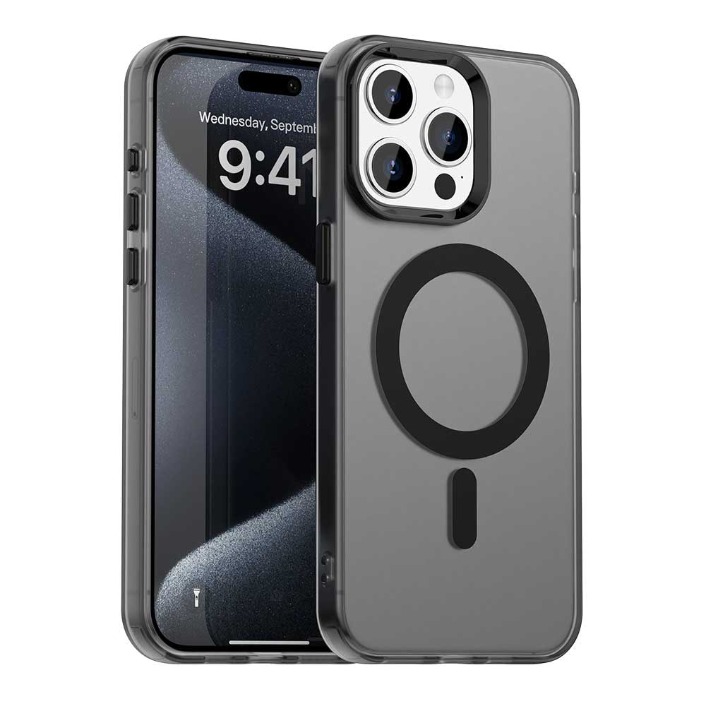 Hibridna maska Techsuit "CandyCase MagSafe" za iPhone 15 Pro - black