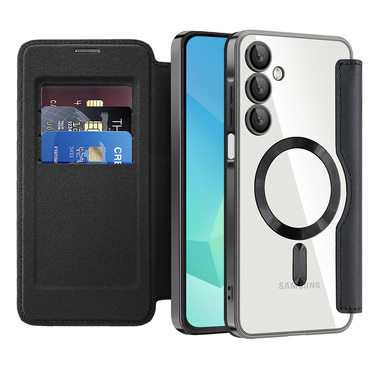 Torbica "SmartMag Book" s MagSafe tehnologijom i RFID novčanikom za Samsung Galaxy A17 4G / A17 5G - black