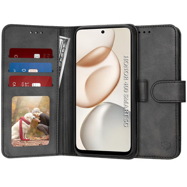 Torbica Techsuit "Diary Book" za Honor 400 Smart - crna