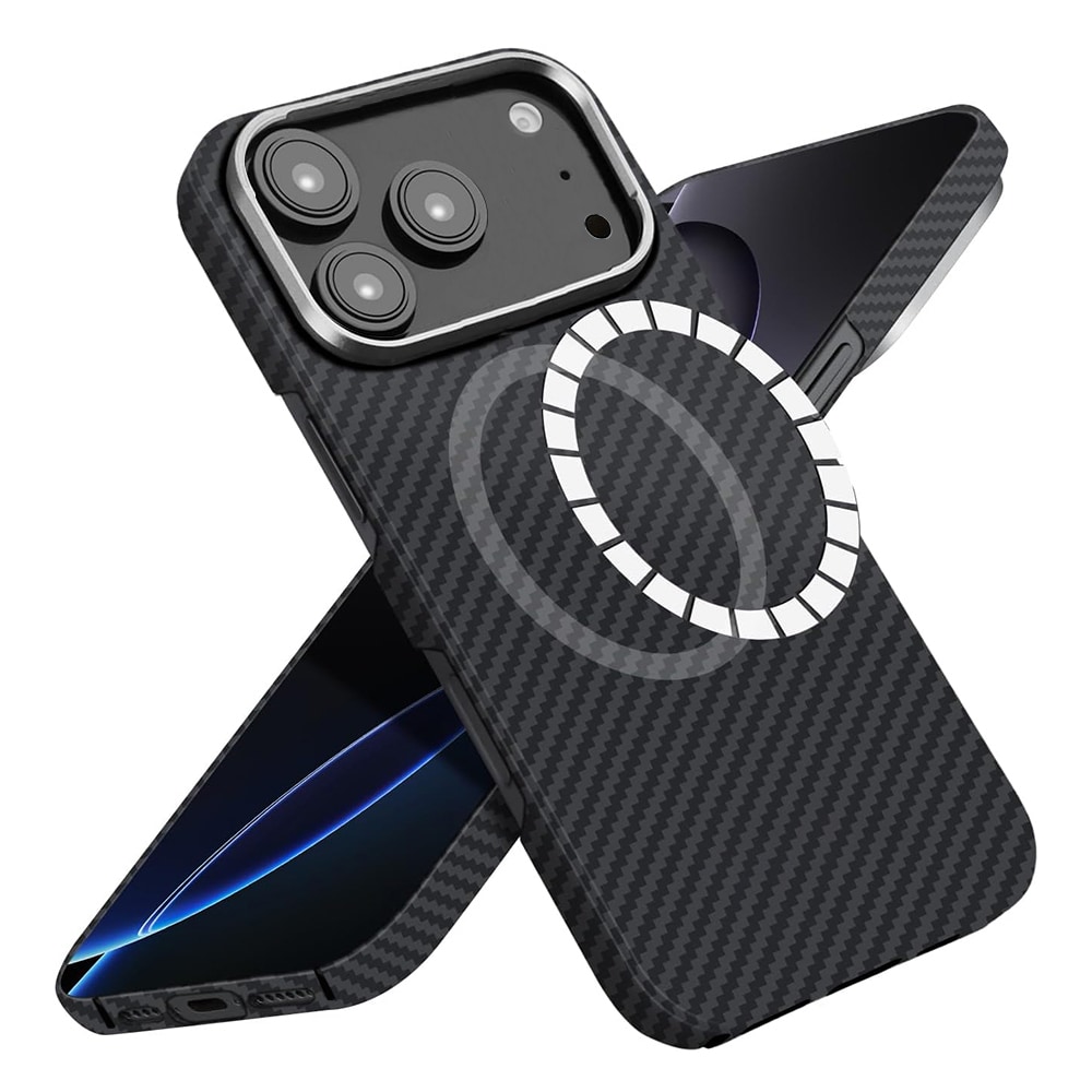 Premium maskica Techsuit Aramid Fiber s MagSafe podrškom za iPhone 17 Pro Max - black