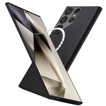 Premium maskica Techsuit Aramid Fiber s MagSafe podrškom za Samsung Galaxy S24 Ultra  - black