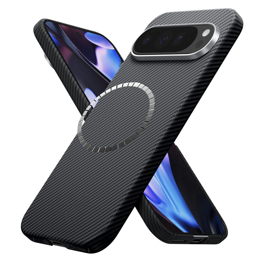 Premium maskica Techsuit Aramid Fiber s MagSafe podrškom za Google Pixel 9 Pro XL - black