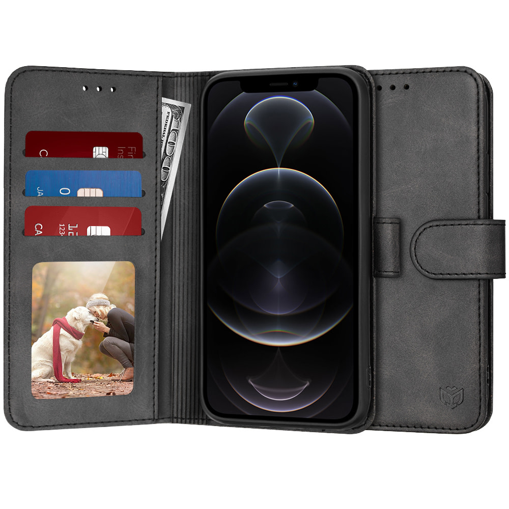 Torbica Techsuit "Diary Book" za iPhone 12 Pro - crna