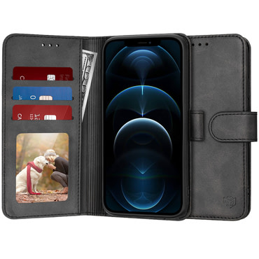Torbica Techsuit "Diary Book" za iPhone 12 Pro Max - crna
