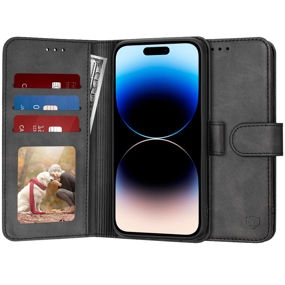 Torbica Techsuit "Diary Book" za iPhone 14 Pro - crna