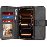 Torbica Techsuit "Diary Book" za iPhone 17 Pro Max - crna