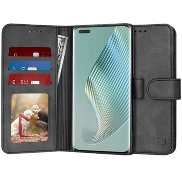 Torbica Techsuit "Diary Book" za Honor Magic5 Pro - crna