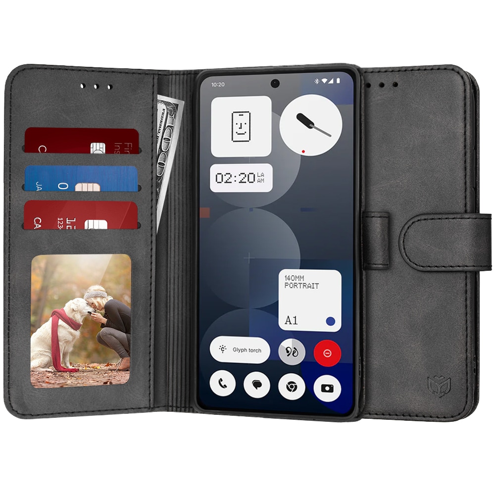 Torbica Techsuit "Diary Book" za Nothing Phone (3a) Pro - crna