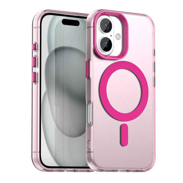 Hibridna maska Techsuit "CandyCase MagSafe" za iPhone 16 - pink