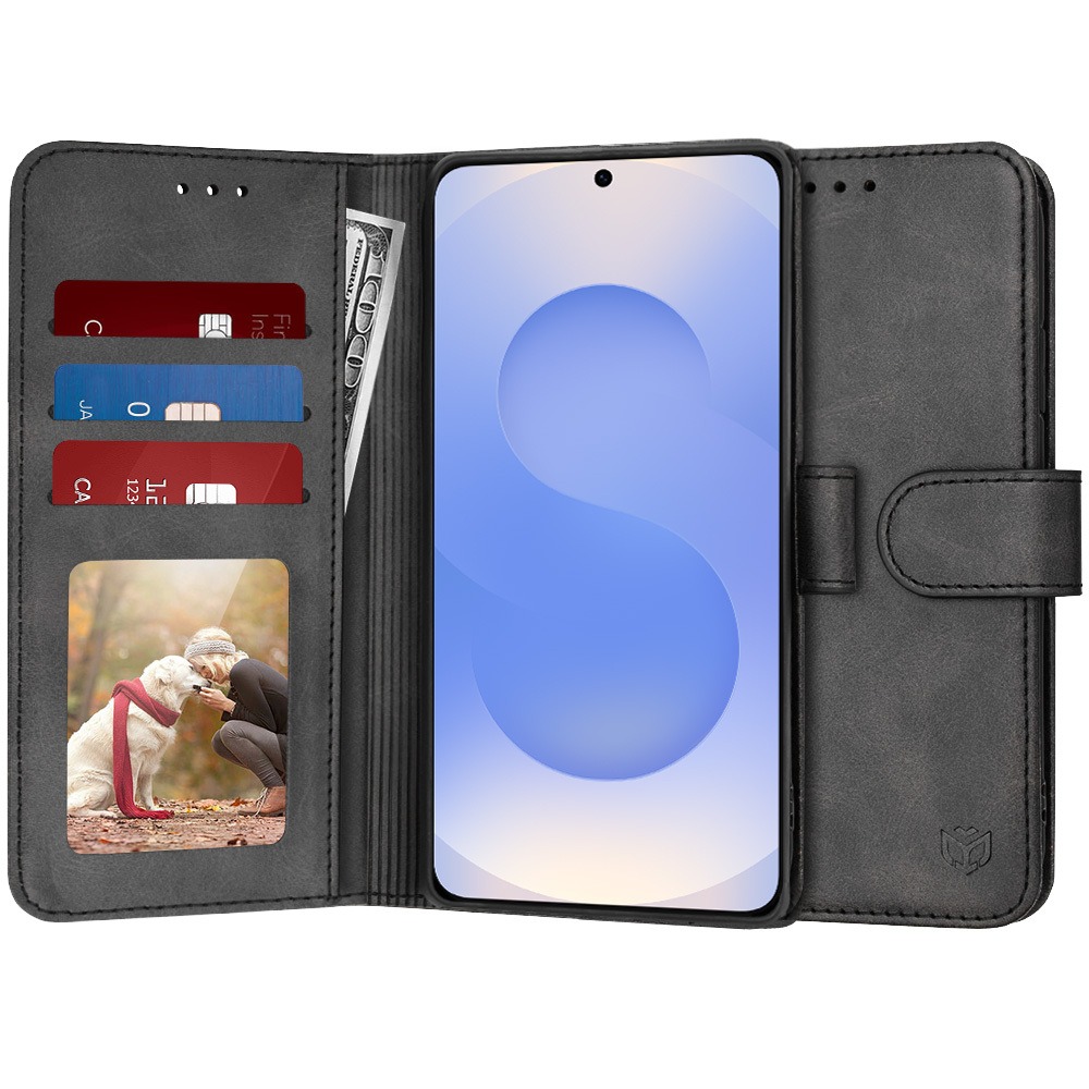 Torbica Techsuit "Diary Book" za Samsung Galaxy S25 - crna