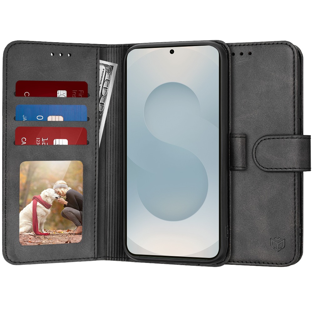 Torbica Techsuit "Diary Book" za Samsung Galaxy S25 Edge - crna