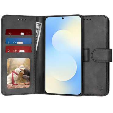 Torbica Techsuit "Diary Book" za Samsung Galaxy S25 FE - crna