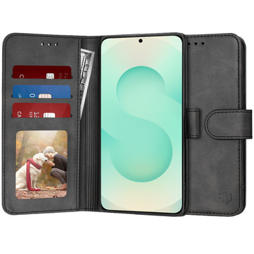 Torbica Techsuit "Diary Book" za Samsung Galaxy S25 Plus - crna