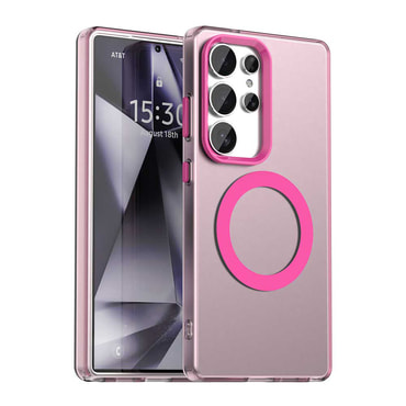 Hibridna maska Techsuit "CandyCase MagSafe" za Samsung Galaxy S25 Ultra - pink