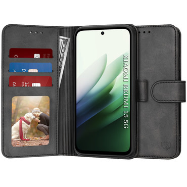 Torbica Techsuit "Diary Book" za Xiaomi Redmi 15 4G / Redmi 15 5G - crna
