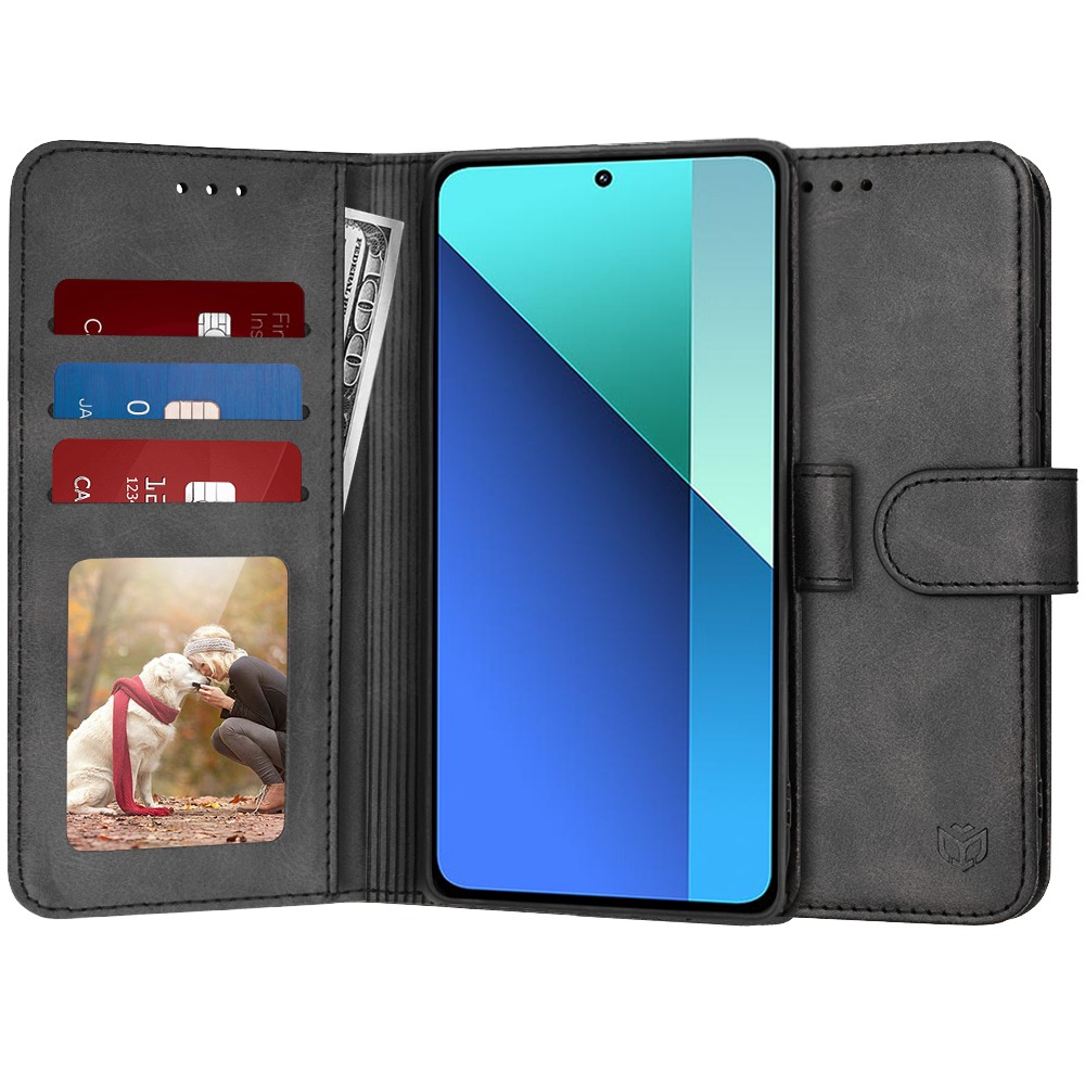 Torbica Techsuit "Diary Book" za Xiaomi Redmi Note 13 4G - crna